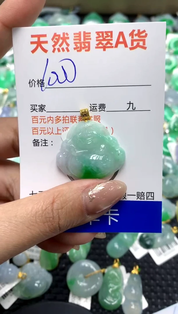 【闪购商品】翡翠颈饰18K金镶嵌111111111