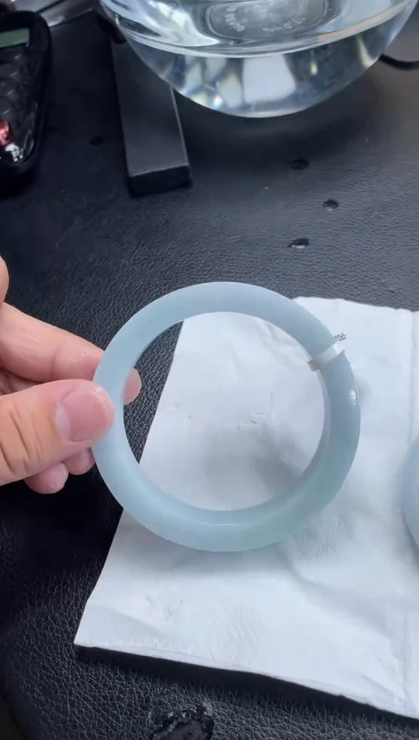 18K金镶嵌定制翡翠宁*宁手镯DDJ发一件