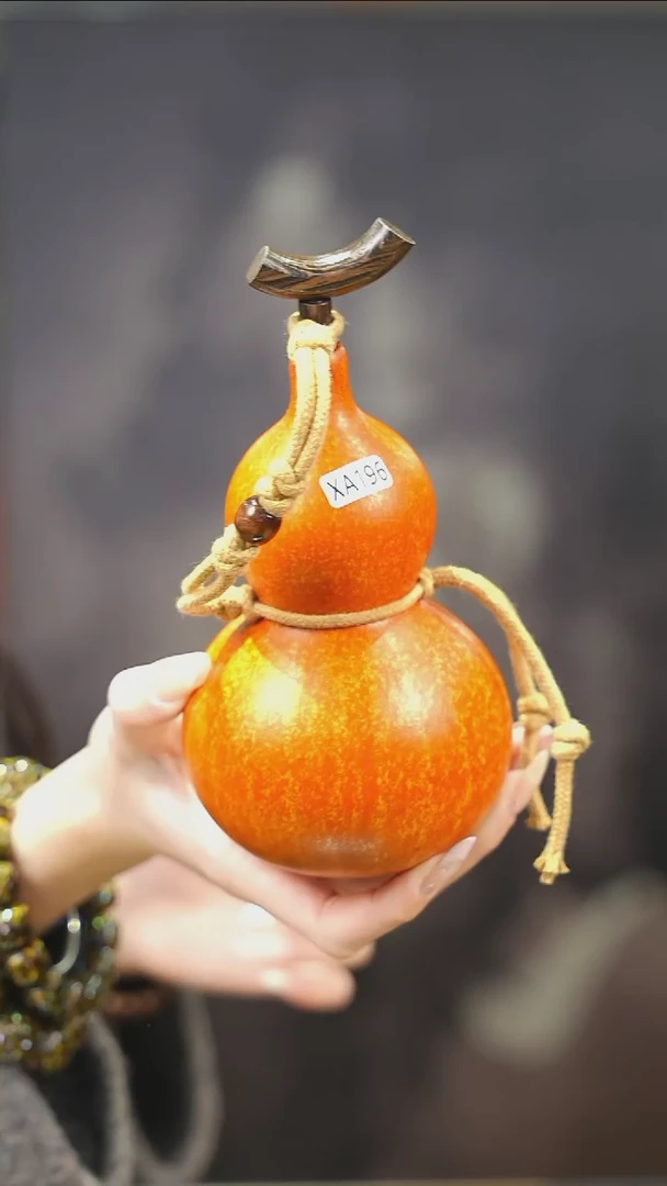 【闪购商品】XA196大漆酒葫芦不包手串及旋转底座