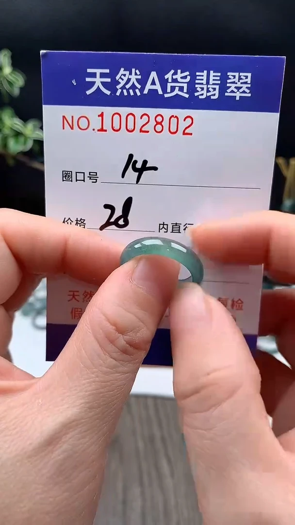 未镶嵌戒指翡翠14#