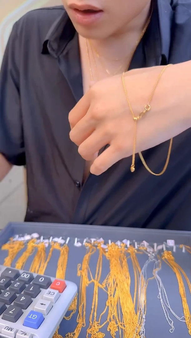 爱心抽拉调节肖邦链45cm 2.22g（多样性发货）