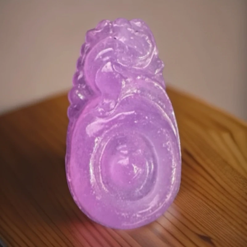 DJY 紫色厚福贝吊坠