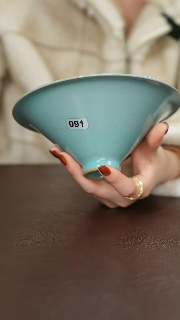 摆件瓷091汝宋汝瓷原矿釉