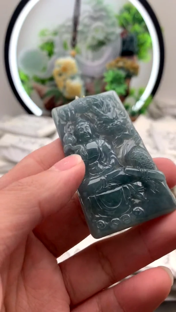 【闪购商品】翡翠颈饰未镶嵌大势至【品质一般能接受再拍】