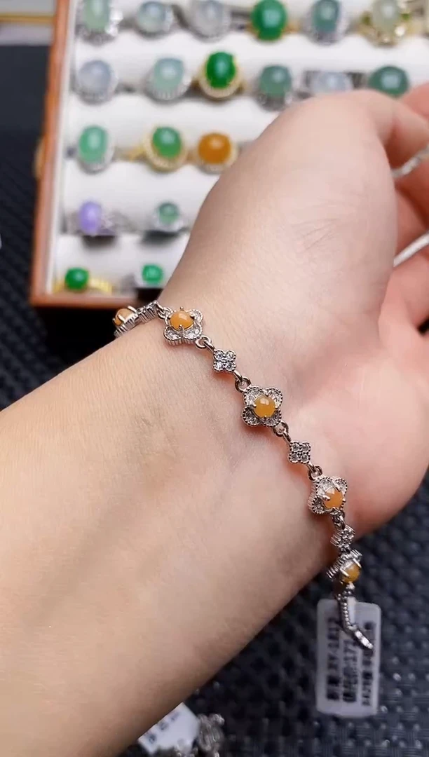 银S925镶嵌戒指翡翠1556