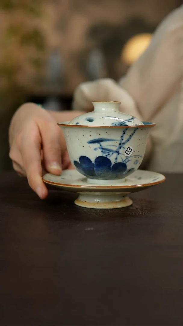 杯景德镇陶瓷杯碗柴烧多人