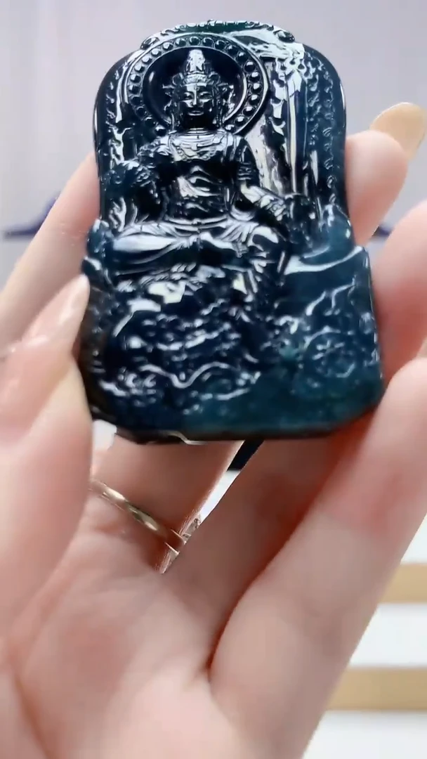 未镶嵌定制翡翠4868DD-毛货挂件10