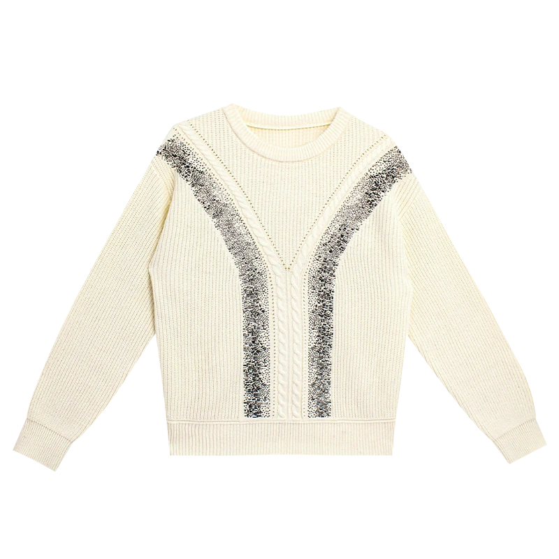 2025秋冬针织衫女圆领毛衣223710K105