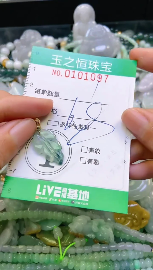 翡翠未镶嵌颈饰闪购0101097
