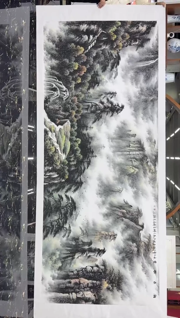 国画国画绘画山水花鸟