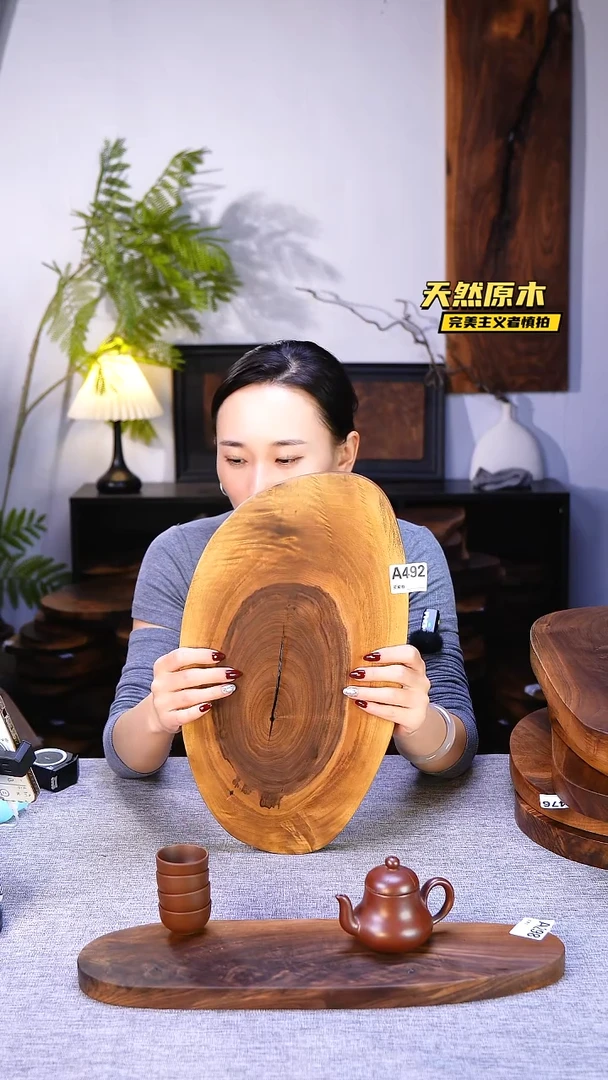 木北美黑胡桃原木.干裂疤结不属于商品质量问题完美主义者慎拍