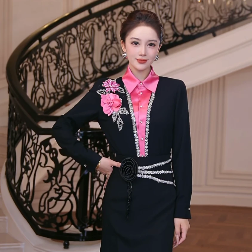 【芙娜妮】2025衬衫设计师气质百搭打底保暖秋冬洋气上衣F2531299A