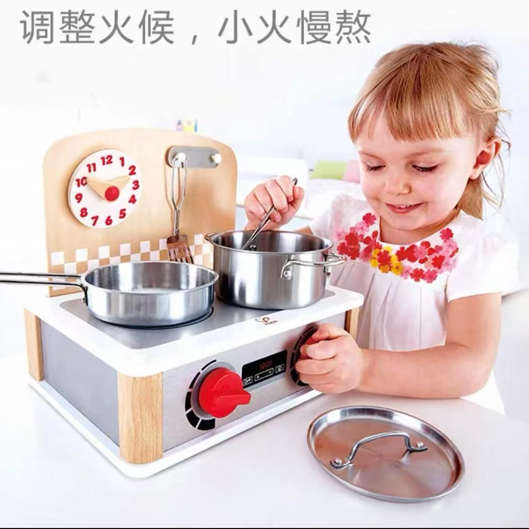 Hape E3151 北欧风双面迷你厨房 木质过家家儿童玩具