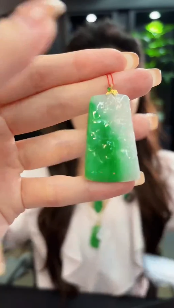 吊坠(不含链)18K金镶嵌翡翠 缅料A货/支持复检/一件