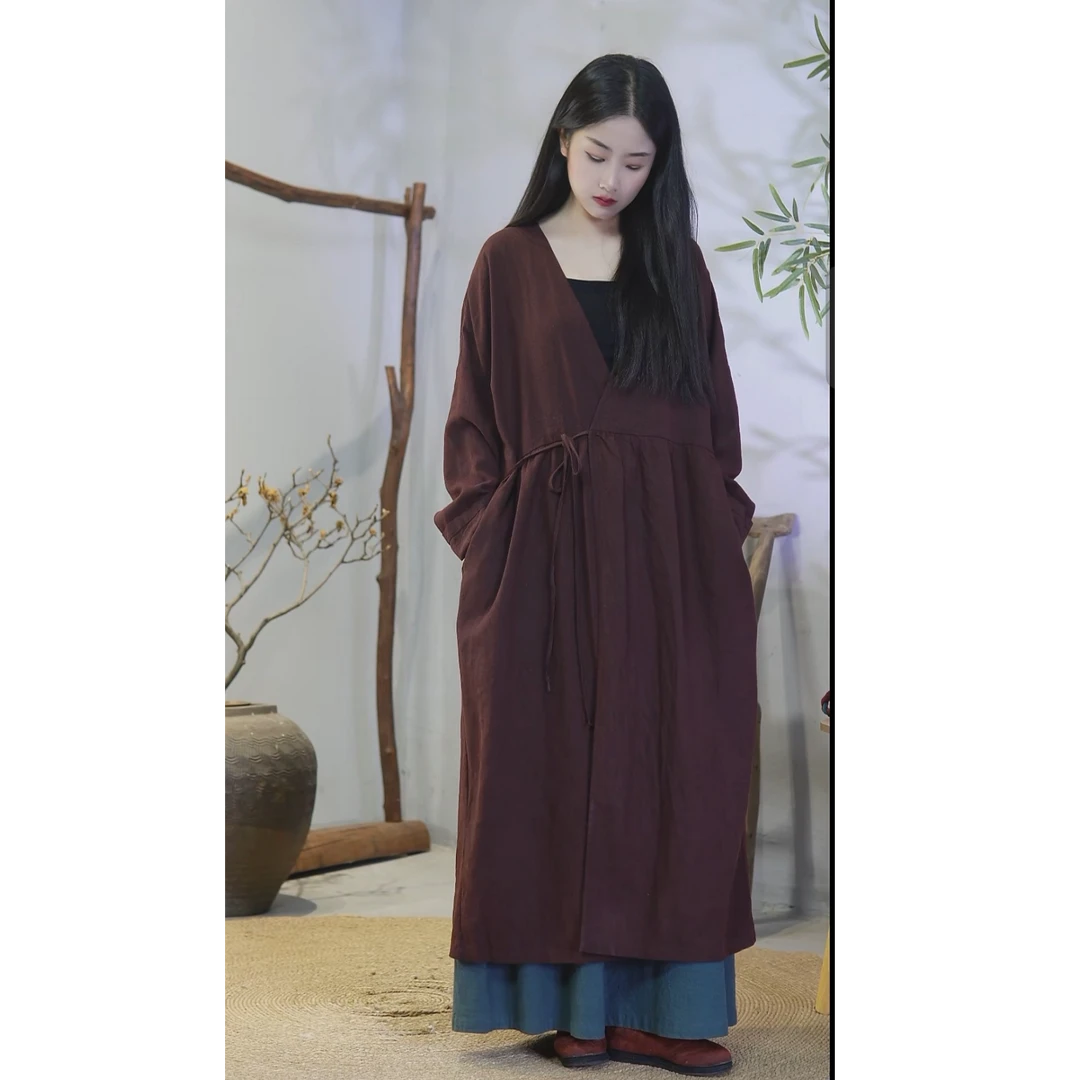 【素隐】秋款清冷风禅意长款汉服