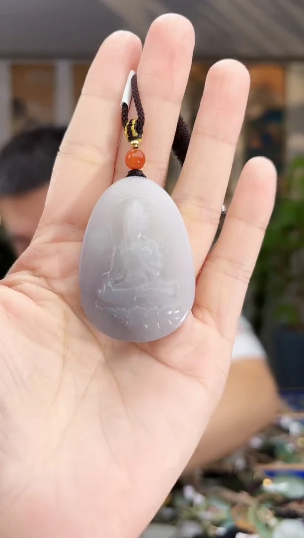 和田玉未镶嵌挂件拍一发一