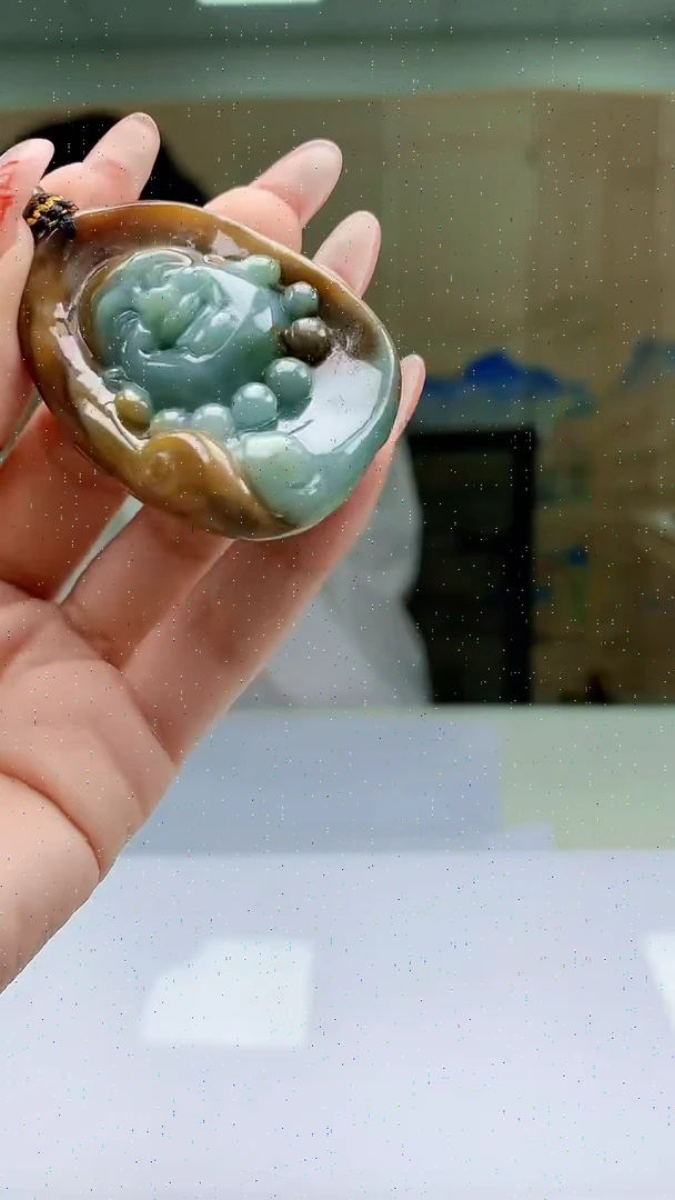 【闪购商品】定制翡翠未镶嵌5028ty-毛货挂件122