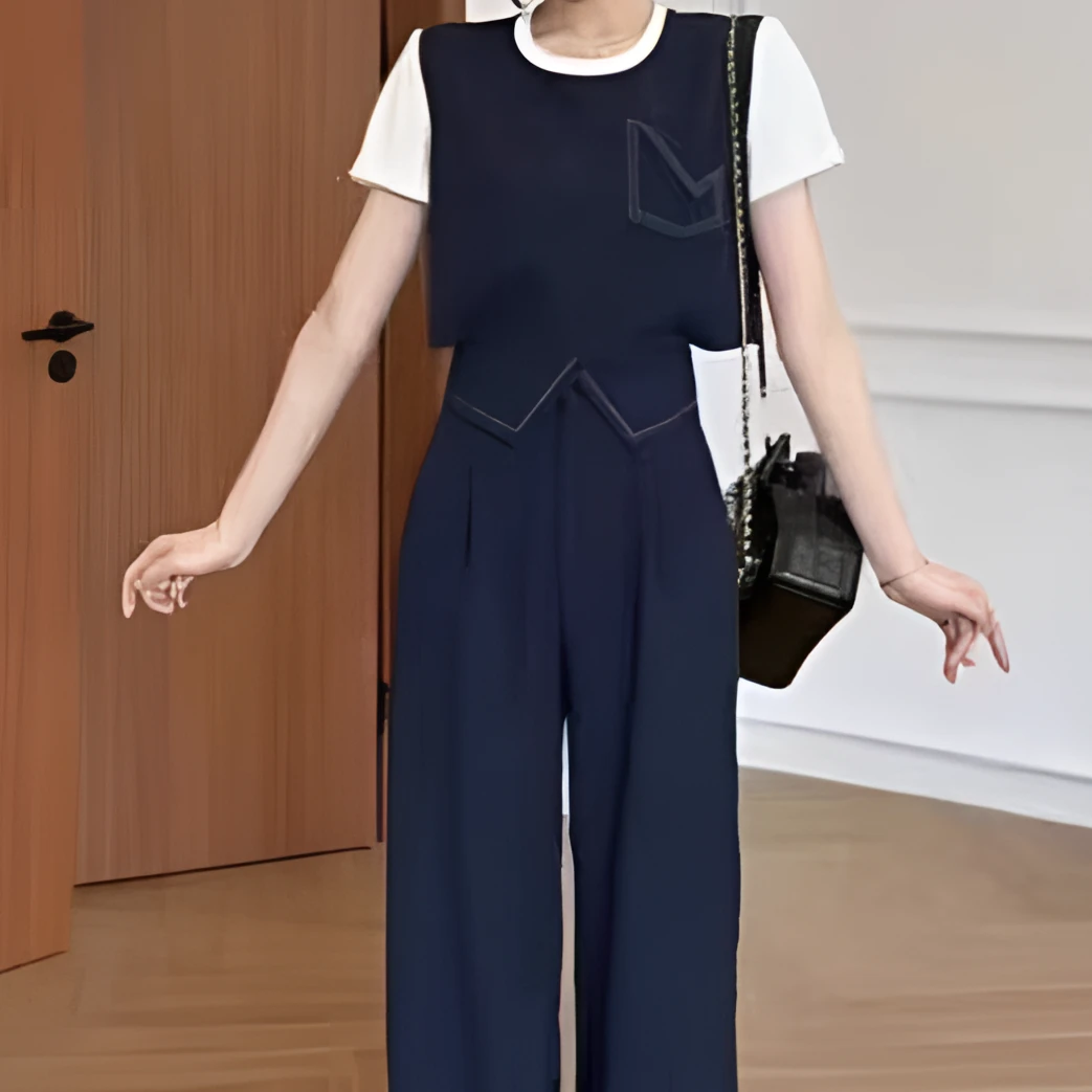 时尚百搭显瘦气质套装35090