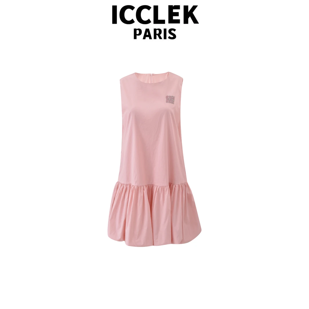 夏季无袖连衣裙修身显瘦气质百搭减龄名媛裙子时尚夏季-1341-1329