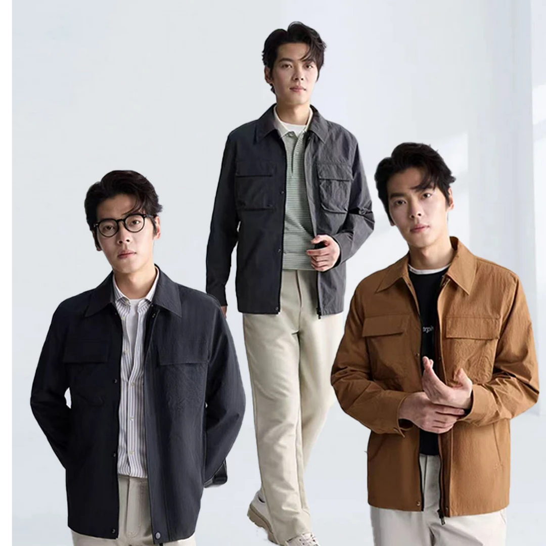 利郎春秋夹克【抗皱 防风】秋季新款功能性休闲时尚翻领夹克