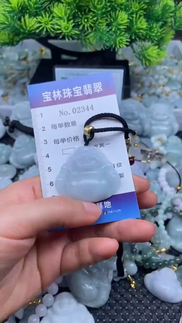 颈饰未镶嵌翡翠天然缅甸翡翠2344