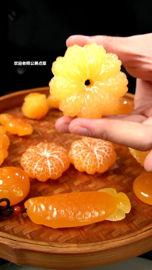 印尼石金冻石手把件