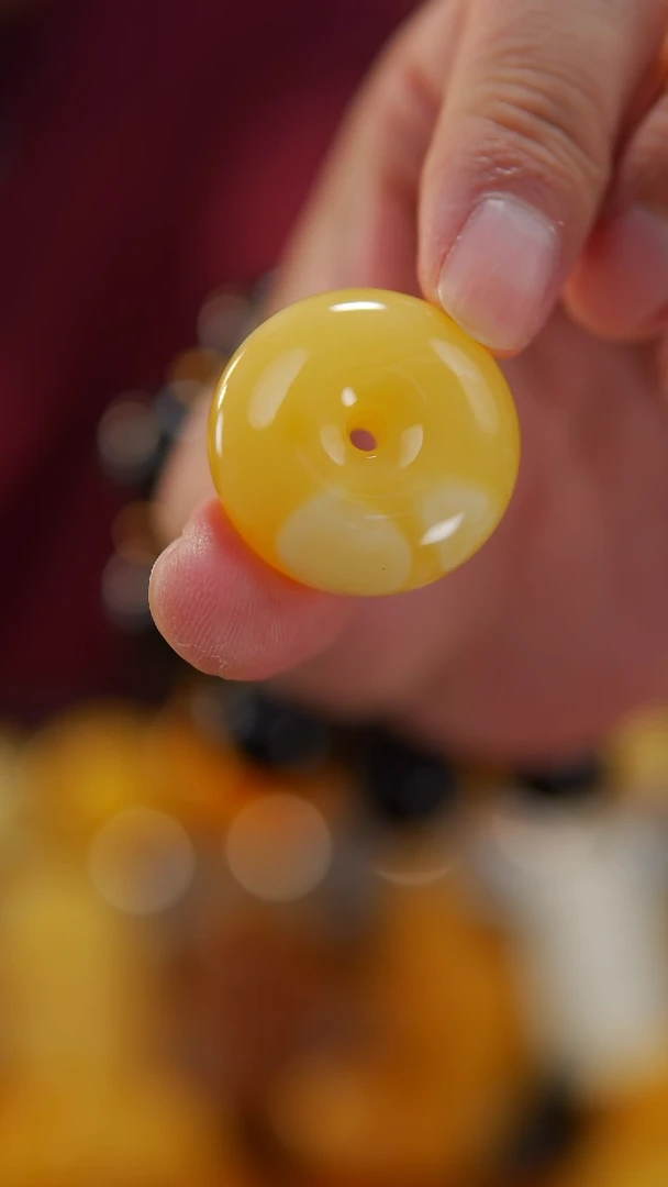 【闪购商品】蜜蜡颈饰未镶嵌平安扣吊坠9.55