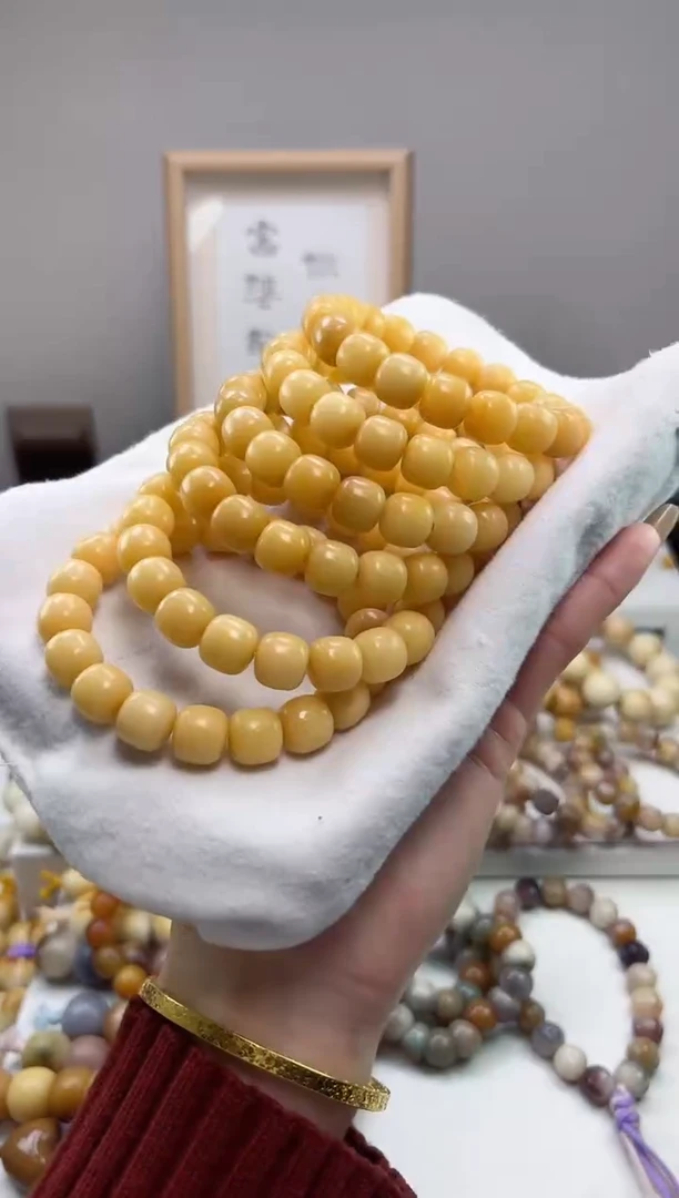 手串菩提根/象牙果沐a33二舅干磨桶珠10*11mm手串