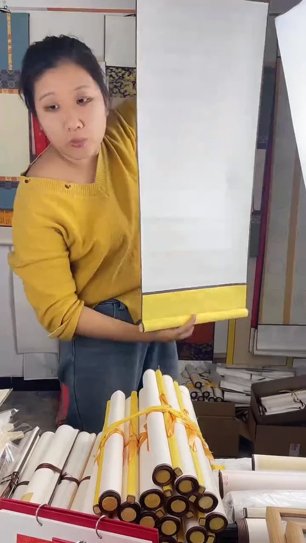 10个32*95空白挂轴