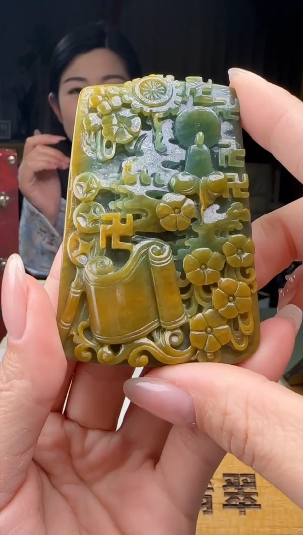 【闪购商品】翡翠吊坠(不含链)未镶嵌XY@@960Q3J15192