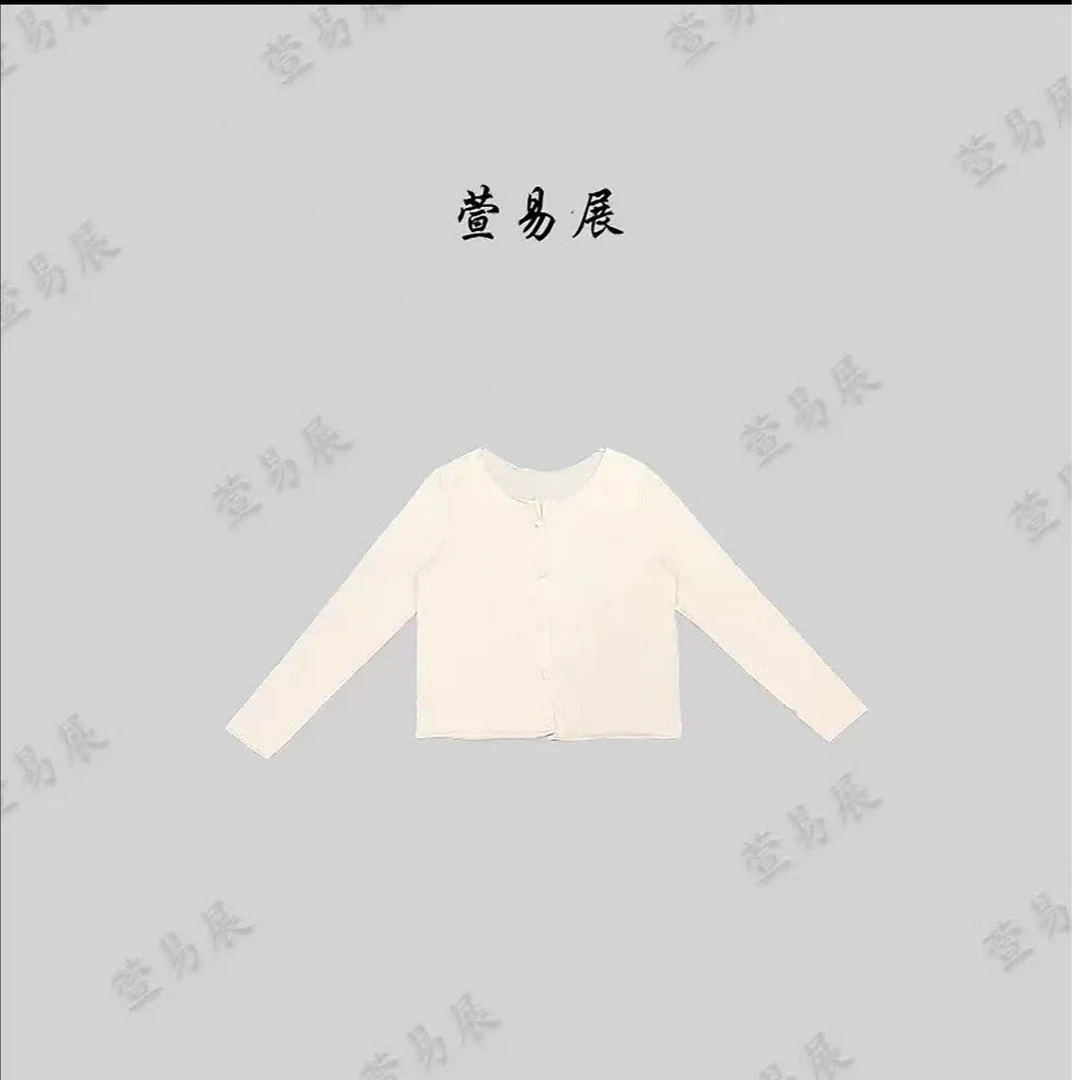 YuGee-“金粉世家”气质长袖金银丝防晒轻奢舒适开衫上衣-TX040905