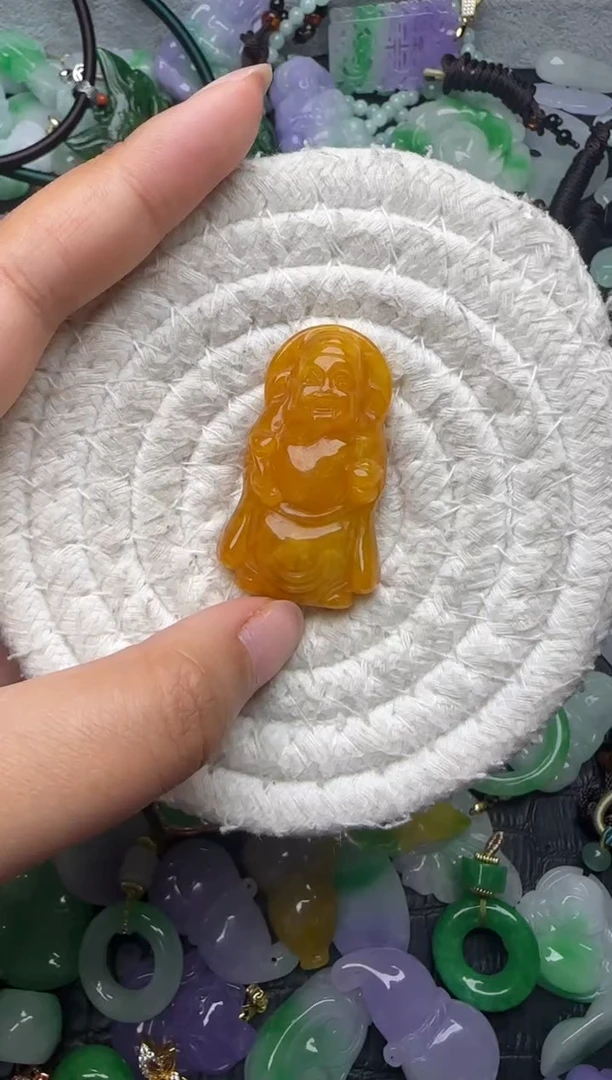 颈饰未镶嵌翡翠缅甸翡翠吊坠