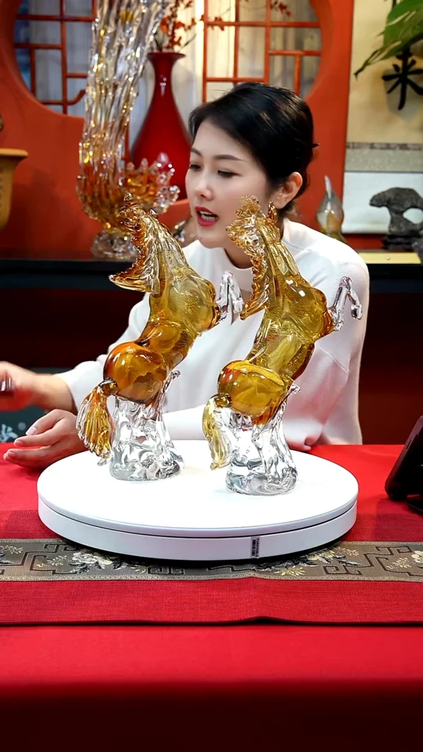 手工艺品琉璃单只立马