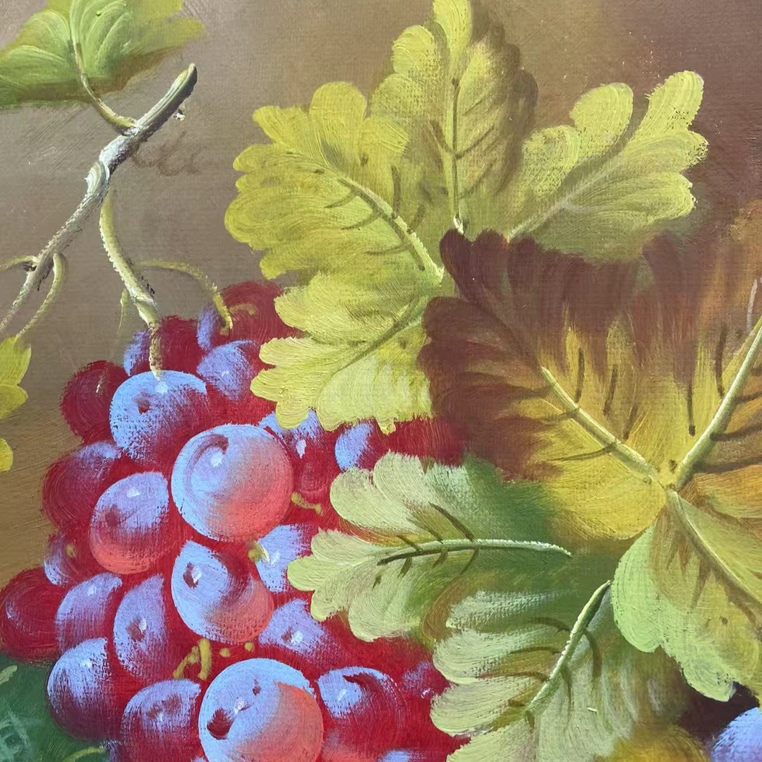 林彦新-*** -6.18号 静物水果- 约50*60厘米-手绘油画-麻布