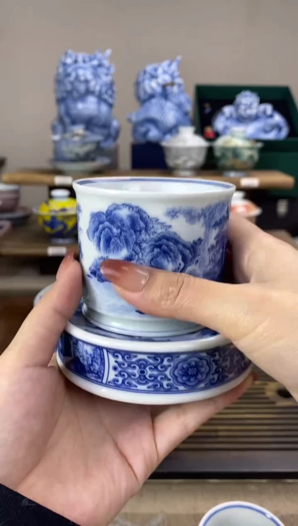 【闪购商品】春山图主人杯+盖置