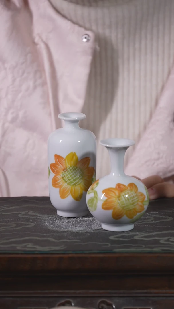 【闪购商品】摆件景德镇纯手工花瓶陶瓷