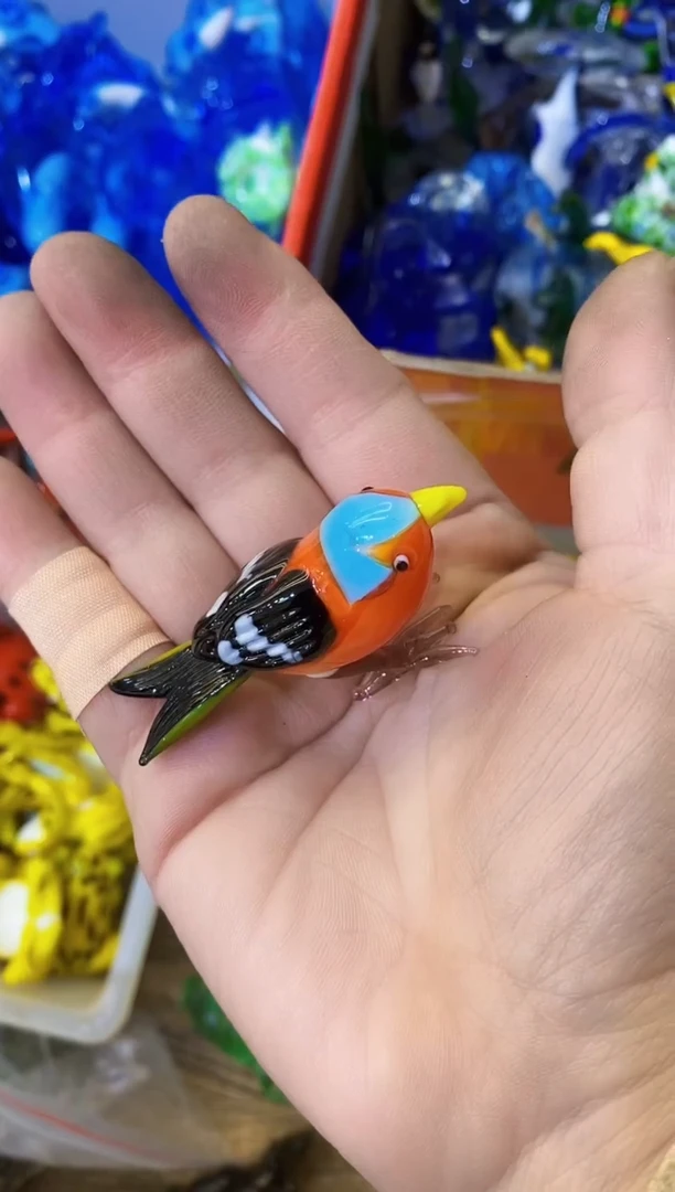 【闪购商品】琉璃手工艺品小鸟