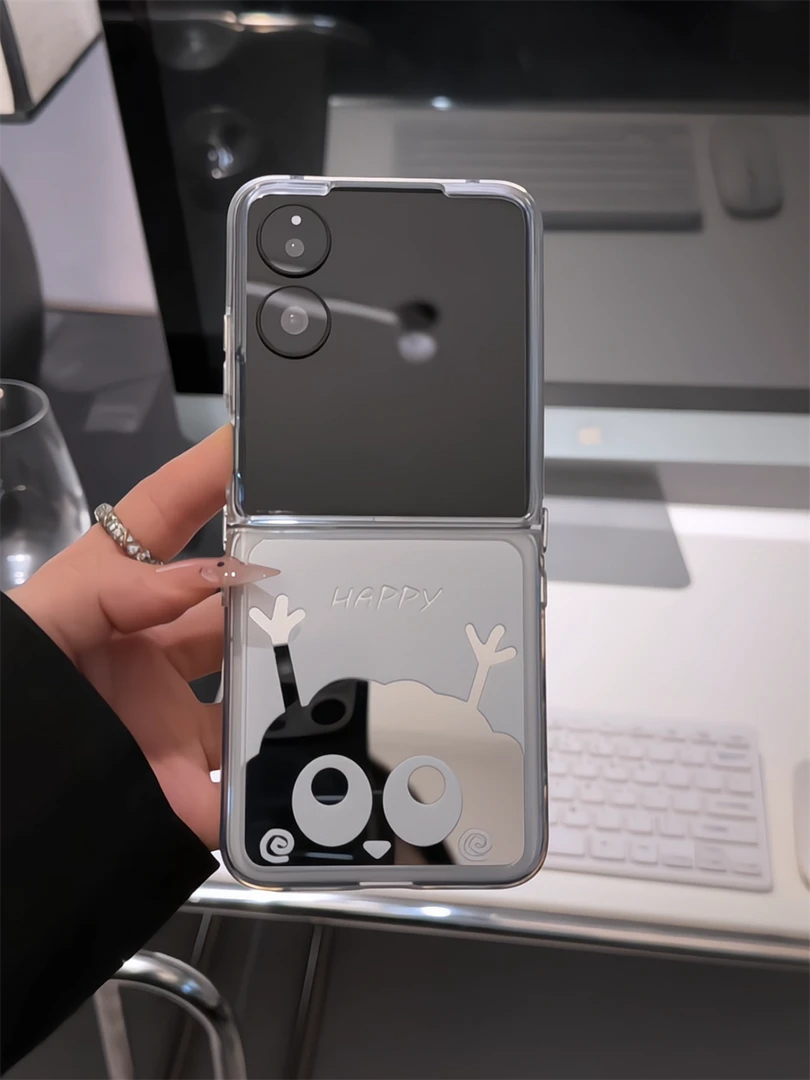 （小米mixfilp系列）煤球小众适用小米mixflip镜面折叠手机壳防摔套