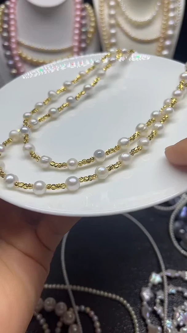 淡水珍珠未镶嵌颈饰多人