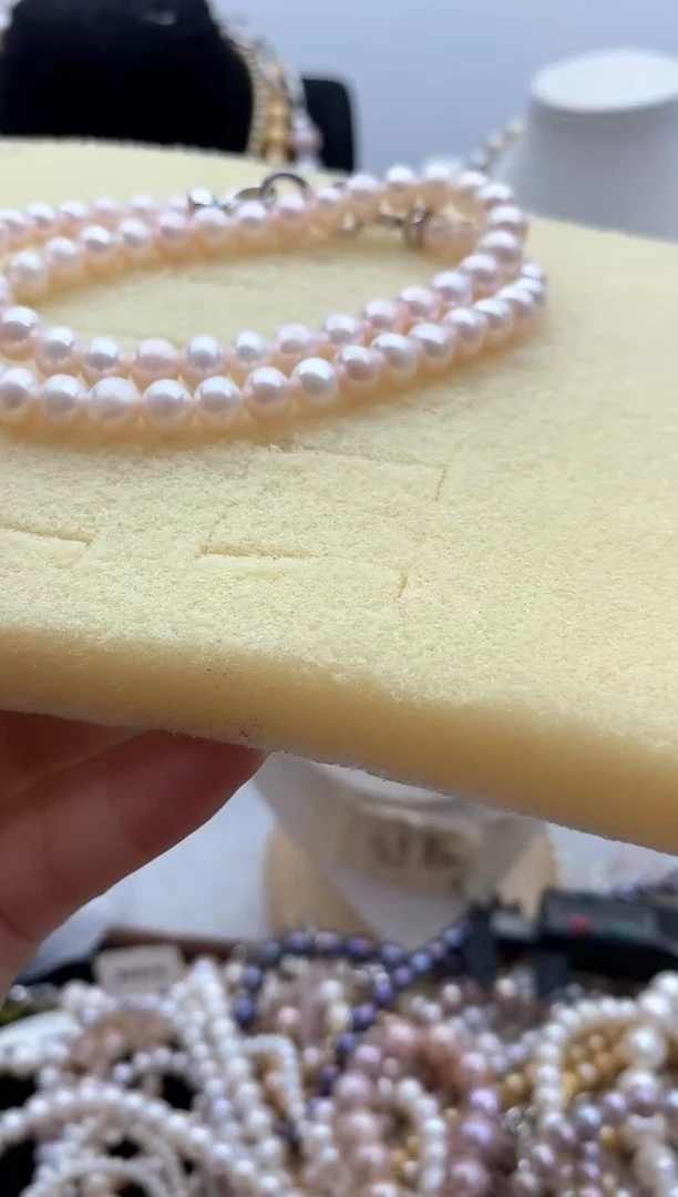 颈饰钛钢淡水珍珠65