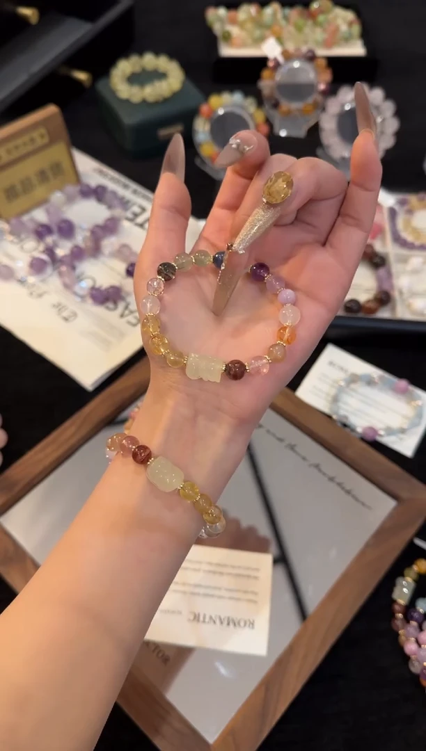 合金手链水晶多宝貔貅手链x2861