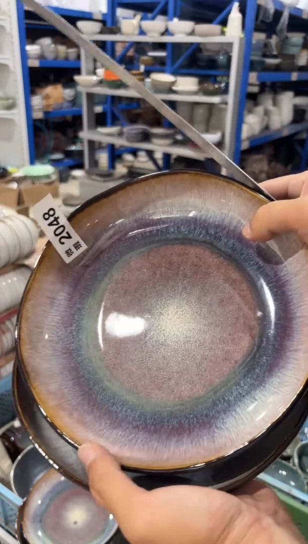 陶瓷2048微瑕陶瓷餐具2个装