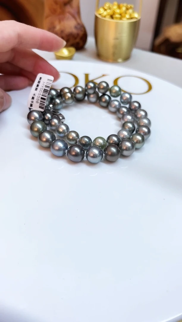 银S925镶嵌颈饰海水珍珠9-11.5mm