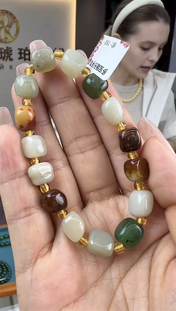 【闪购商品】和田玉（白玉）手链未镶嵌434秒拍号