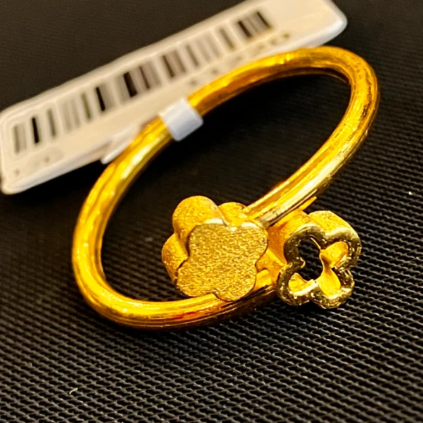 【1号货】放心黄金店 足金999戒指2.5克 (货号45）