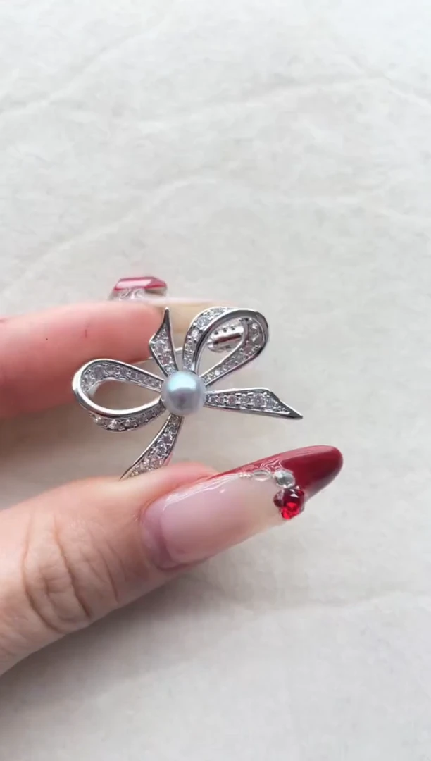 【闪购商品】海水珍珠胸针未镶嵌Y5