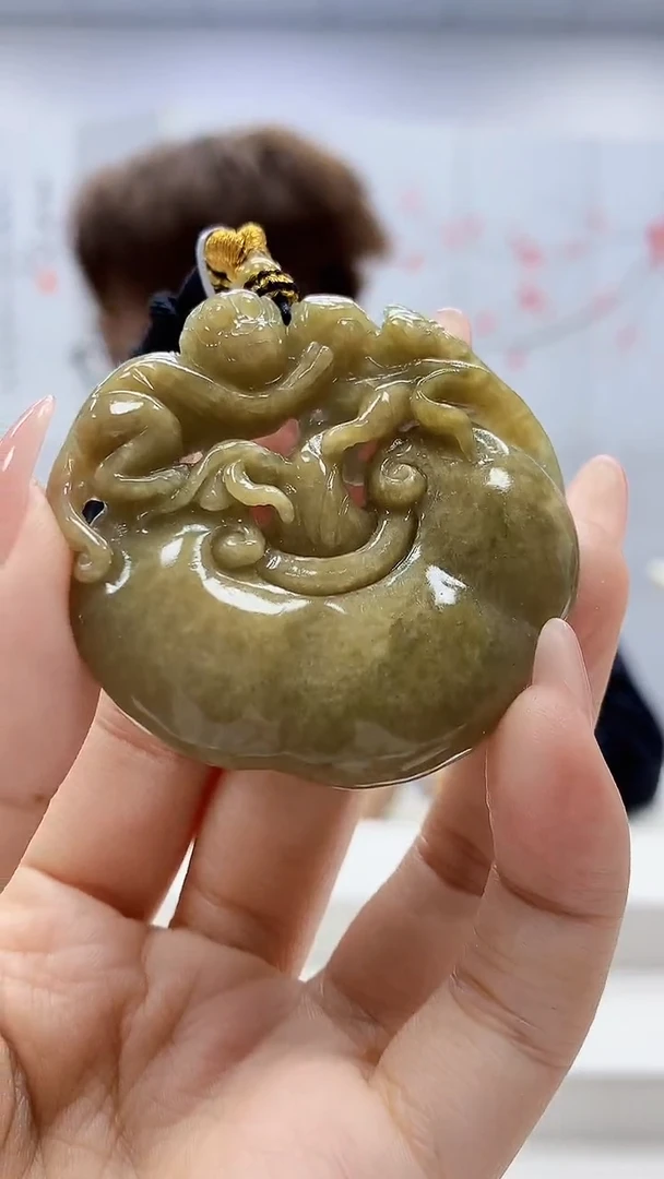 未镶嵌定制翡翠5159ty-毛货挂件47