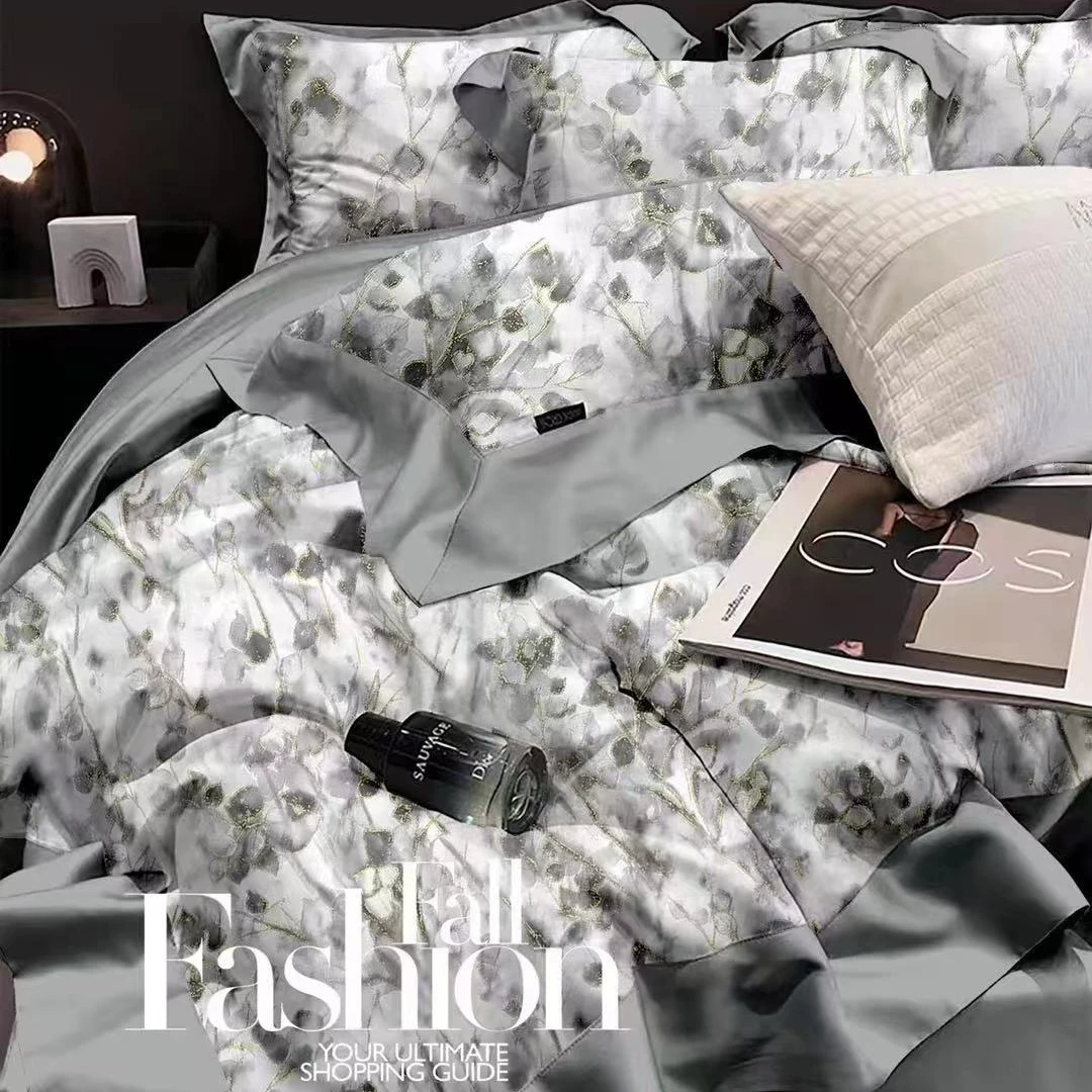 【新品尝鲜】高端超密匹马棉数码印花四件套-西米花市