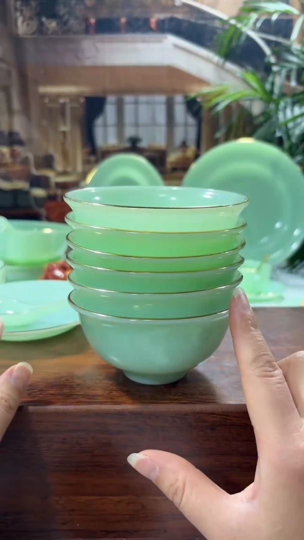 【闪购商品】.... 4.5英寸玉瓷碗6个口径11.5厘米