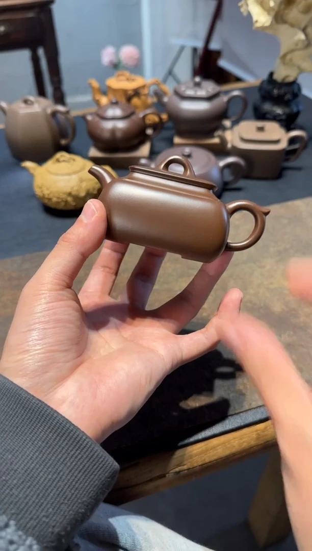 茶壶紫砂曹**n长四方 紫砂壶